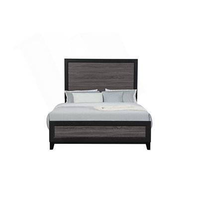 Base de lit à deux tons avec tête de lit