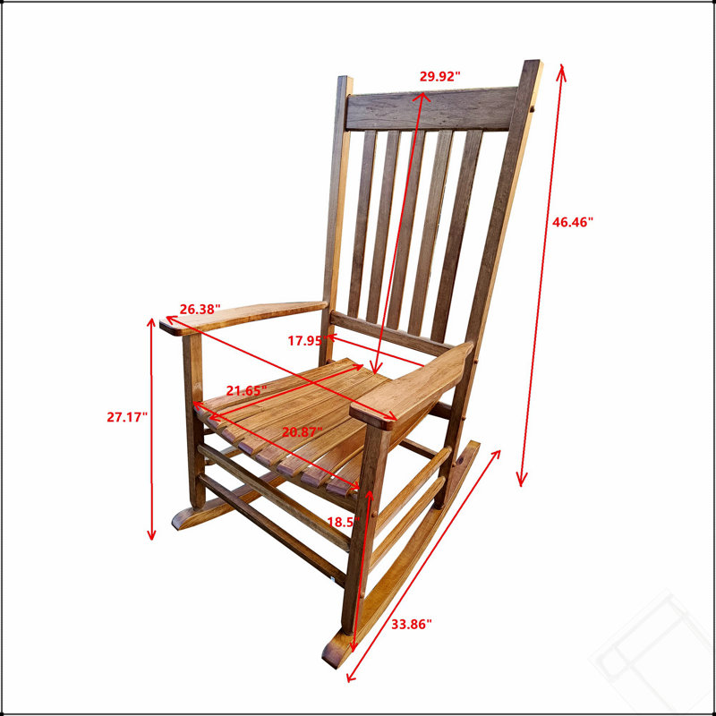 Chaise à bascule PORCH ADULTE Brun