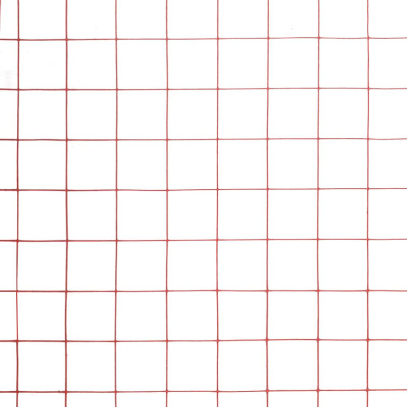 Ulrike 100.076cm H x 393.7cm W Red Metal Wire/Mesh Fence