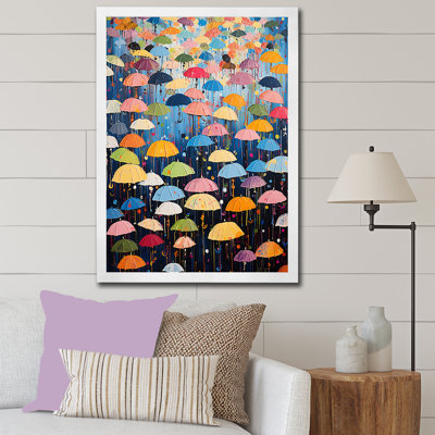 " Rainbow Umbrellas Collage IV "