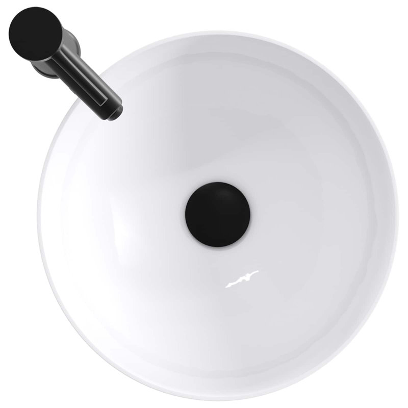 Belfry Bathroom 355mm W Metal Sink, Matte Black