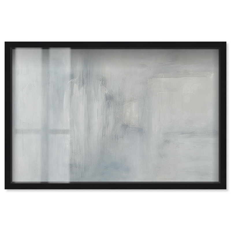 «Clouded Profondeurs I», art minimaliste par Art Remedy, H 11 po x l 16 po, Noir