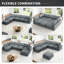 Canapé modulaire rembourré en nuage, canapé confortable et moderne, rembourré de duvet, sièges profonds convertibles pour salon, salon, chambre à coucher-687884743
