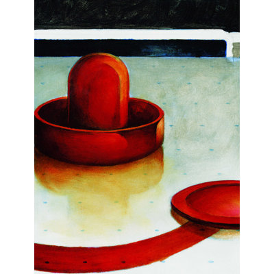 Table Air Hockey - Wrapped Canvas Print