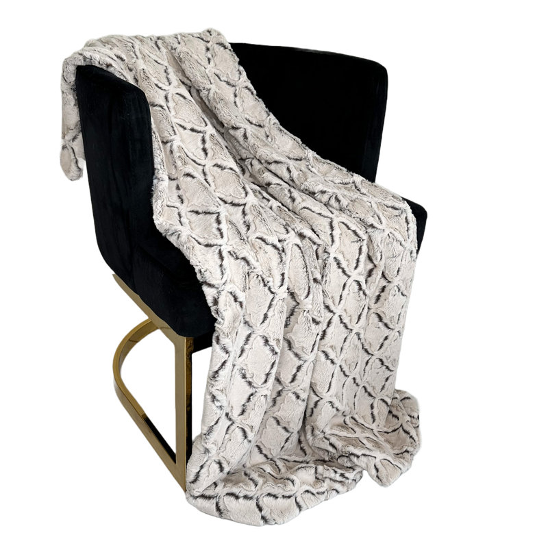 Couverture diamant, gris, L 96 po x L 110 po