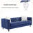 Egidia 83.07'' Velvet Sofa-596081207