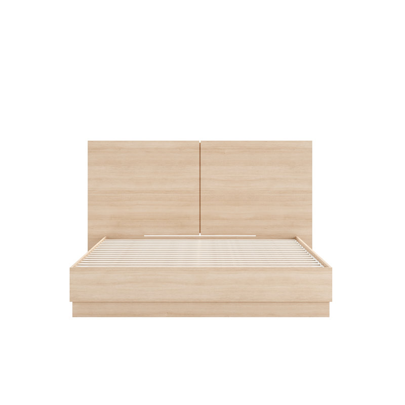 Lit plateforme Jodeen, Beige, Roi