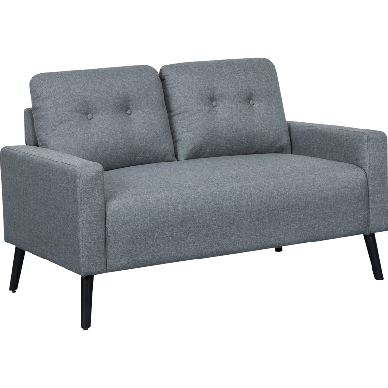 Ratcliffe Upholstered 55'' Loveseat, Light Gray