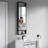 Mcalpine 16" Aluminum Frame Wall Mirror with Shelf-748396403