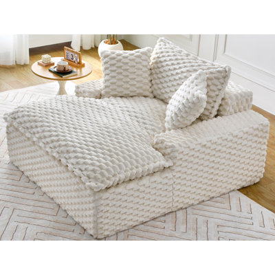 Chaise longue rembourrée