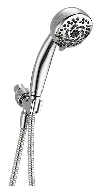 Universal Showering Components Full/Standard Handheld Shower Head, Brilliance Stainless