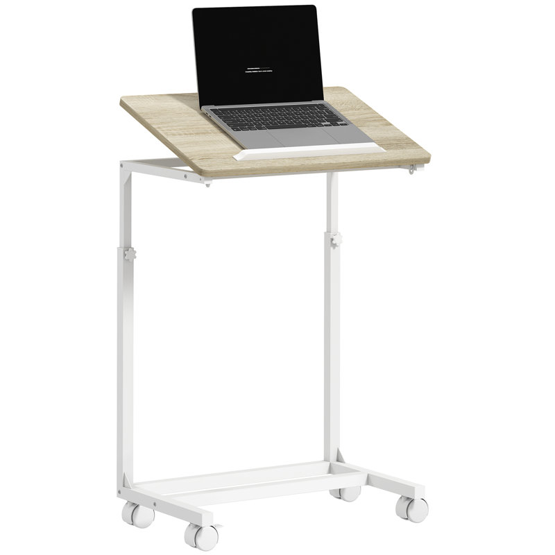 Adjustable Overbed Table C-Shaped Sofa Side Table