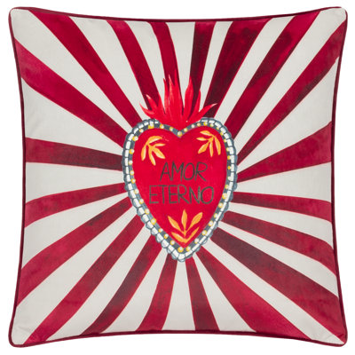 Amor Eterno Abstract Square Throw Cushion