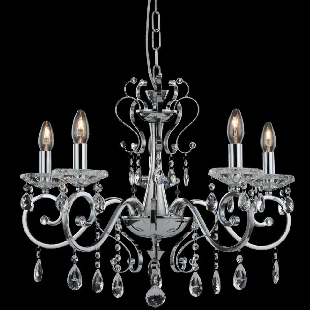 Alexandrina 5 - Light Chrome Kitchen Island Pendant