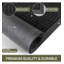 Black Indoor Outdoor Entrance Doormat, Durable Entryway Floor Mat