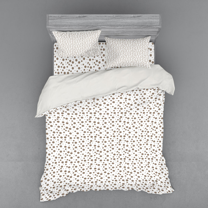 Modern & Contemporary Dots Duvet Cover, Queen Duvet Cover + 3 Additional Pieces