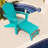 Baughn Plastic/Resin Adirondack Chair with Ottoman-864045595