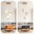 3-head Magic Bean Hollow Corridor Chandelier, Height Adjustable