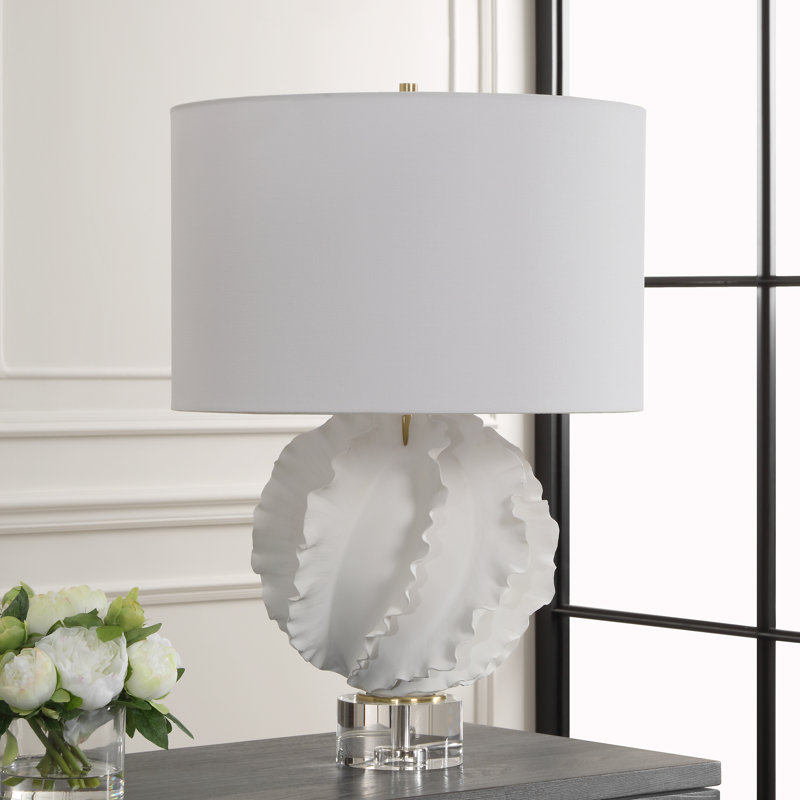 Rosecliff Heights Cinta White Table Lamp