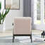 Chaise d'appoint en sherpa Teddy avec structure en bois-921507062