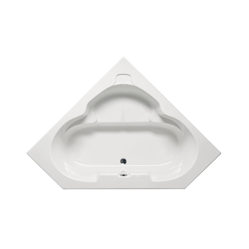 Abaka 59" x 59" Drop In Air Acrylic Bathtub, White