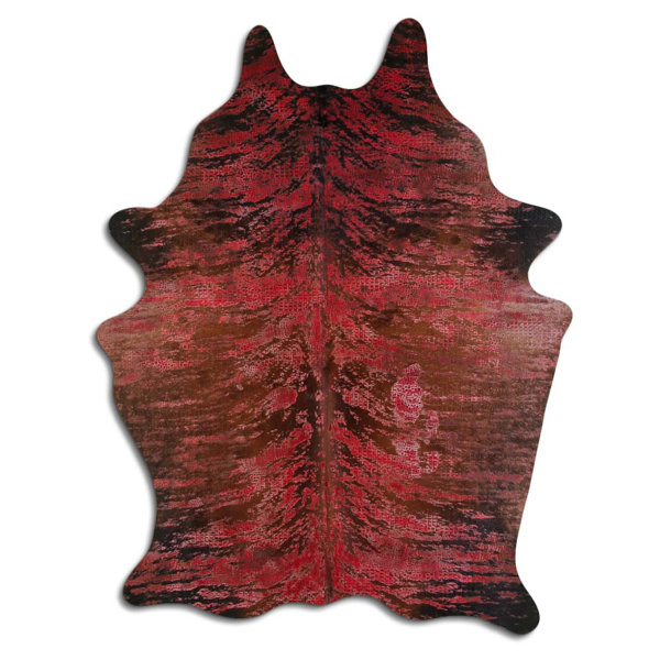 Foundry Select Tahari Hand Knotted Cowhide Rug - Wayfair Canada