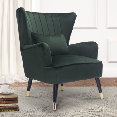 Nettey Upholstered Wingback Chair