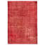 Tapis rouge foncé à transition de couleur 6 pi 8 po x 9 pi 10 po
