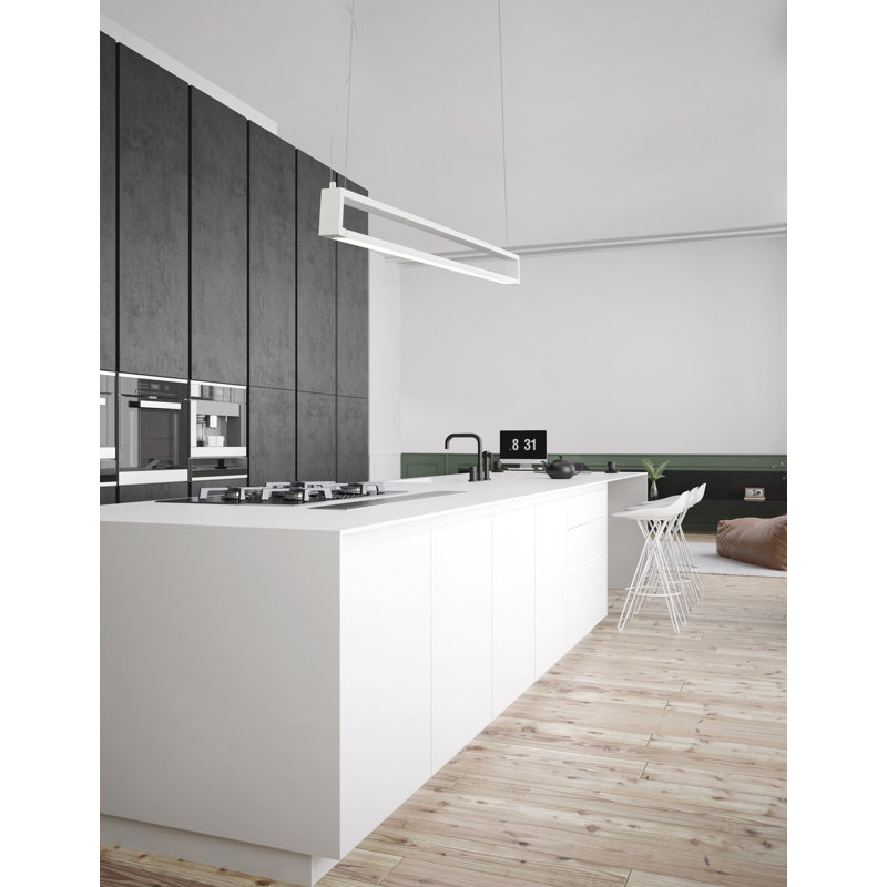 1 - Light White LED Kitchen Island Pendant
