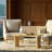 Solid Wood Modern Rectangular Coffee Table - Natural or Walnut Finish, Wood Coffee Table for Living Room-1110330574