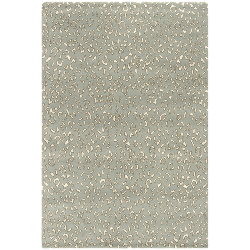 Tapis à imprimé animal brun 100 / S / H Bruner, Rectangle 4 pi x 6 pi