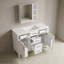 Armoire de meuble-lavabo 48 po avec lavabo, tablettes réglables, 4 tiroirs et 2 portes à fermeture en douceur-133422215