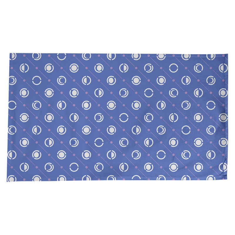 Nappe des phases de lune classiques, Bleu / rose / blanc
