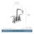 Gibson Centerset Bathroom Faucet with Drain Assembly-40154284