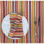 Ensemble de 6 serviettes de table en tissu rayé tissé Salsa-539579488
