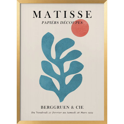 "Matisse floral", art mural texturé encadré