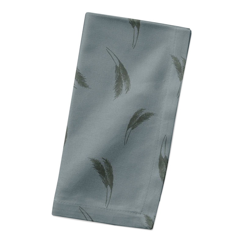 Floral Rectangle Napkin, Blue/Emerald