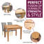 6 - Person Solid Oak Dining Set