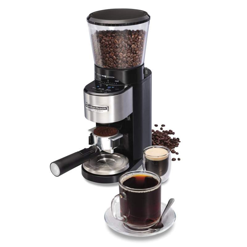 Hamilton Beach Stainless Steel Electric Burr Coffee Grinder