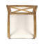 CHAISE DE SALLE À MANGER PERLA, 2PCS avec 2 coussins crème, pour cour, bord de piscine, jardin