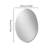 Minimalist Frameless Oval Decorative Wall Hanging Mirror Silver Vanity Mirror-487708565