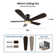 Gabrand 48'' Ceiling Fan with light