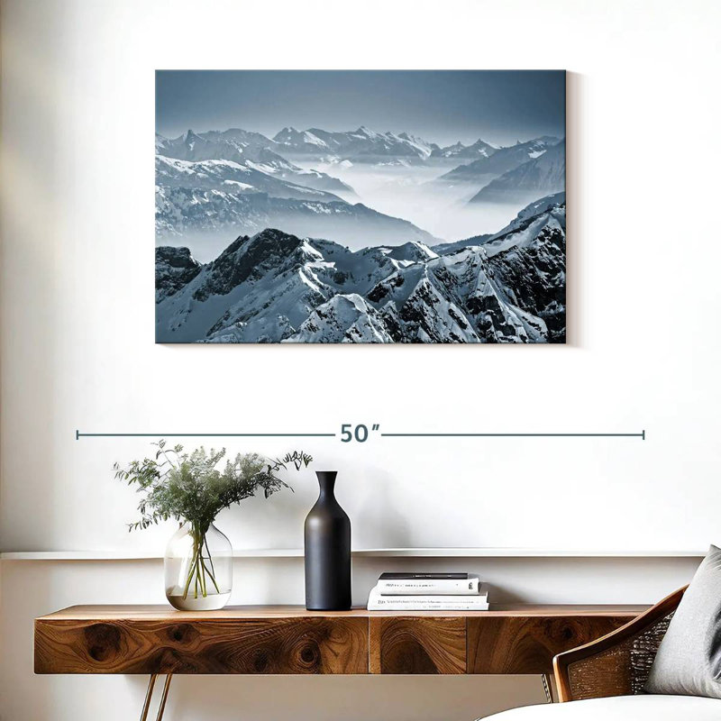 Alvord Swiss Mountain Peaks, 24" H x 36" W