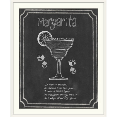 « iv », affiche rétro dépilé Chalkboard Cocktails