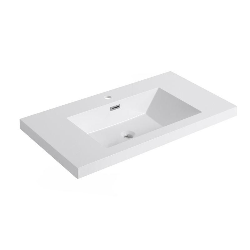 Lavabo de salle de bain 36 "en résine