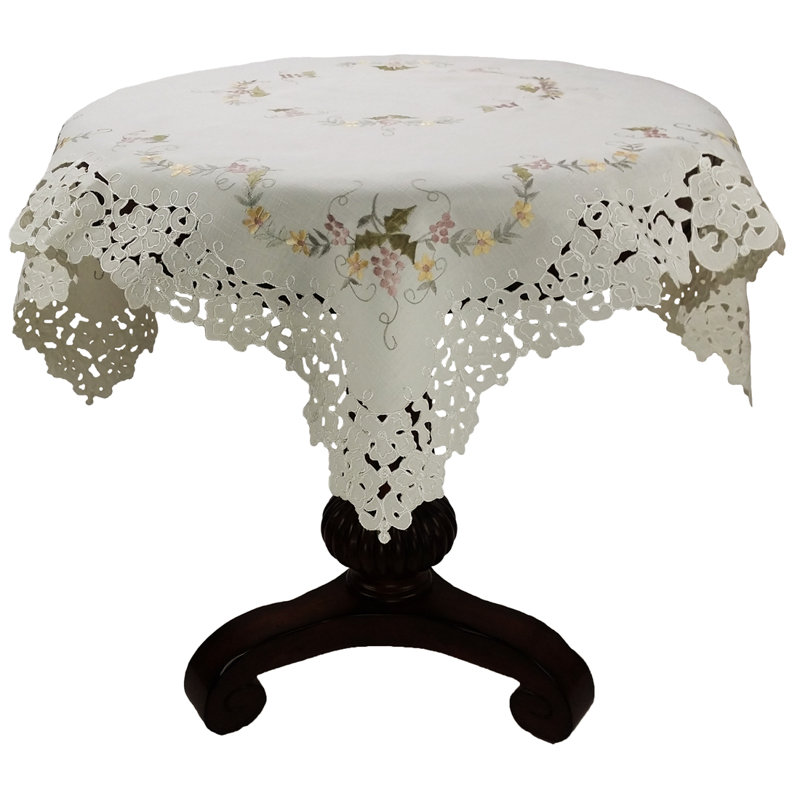 Weese Embroidered Cutwork Table Topper