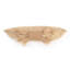 Feather Trim Suede Lumbar Pillow-69536323
