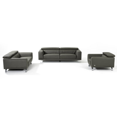 Abdullatif Faux Leather Living Room Set