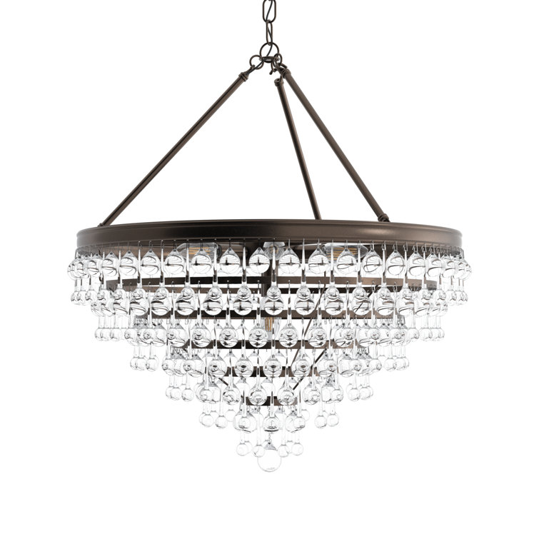 Alto 8 Light Metal Dimmable Tiered Chandelier