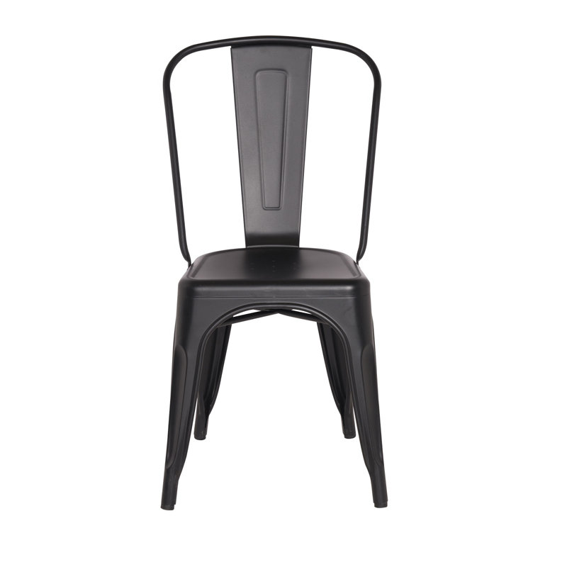 17.71'' H Upholstered Side Chair, Frosted Black